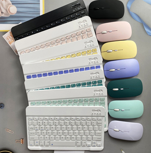 Rechargeable <strong>Bluetooth</strong> <strong>Keyboard</strong> and Mouse Combo <strong>for</strong> <strong>Android</strong> Windows Tablet Cell Phone iPhone iPad Pro Air Mini, iPad OS/iOS 13 - Product Image 1