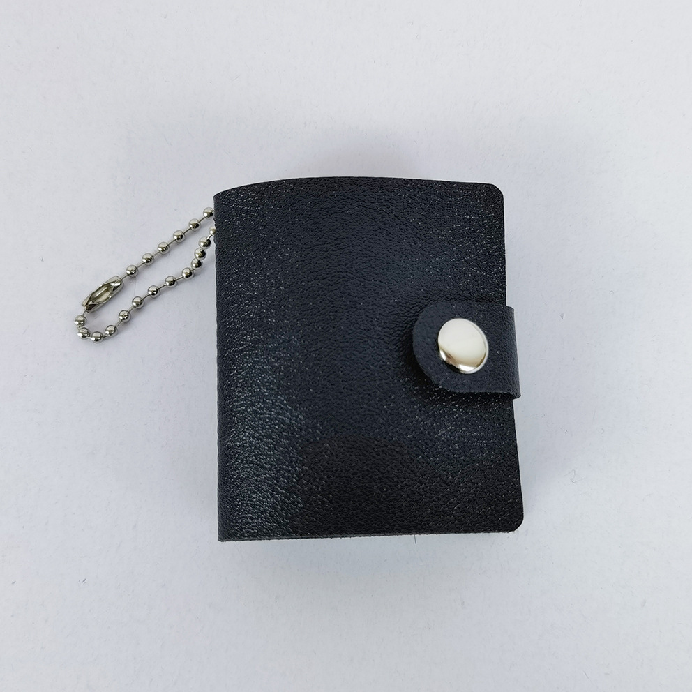 Cláusula de cadena de cuero negro de 2 pulgadas.