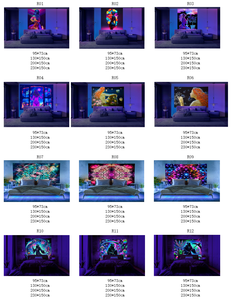 Backdrop sexy người phụ nữ UV Blacklight hoạt động tấm thảm tường treo trance Đảng nghệ thuật thị giác bởi UV ánh sáng - Product Image 6