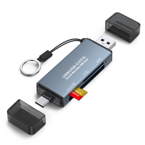 カスタムブランドのCFカードリーダー3-in-1 SDメモリーカードType-CデュアルユースカーUSBカードリーダー、ドロップシッピングフルフィルメント付き