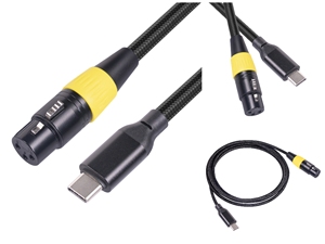 Venta al por mayor de alta calidad barato Chip incorporado tipo C a hembra XLR Cable para micrófono ordenador grabación Cable de conexión de voz