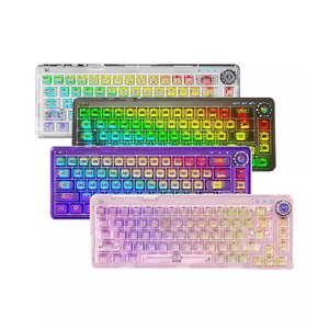 Teclado mecánico retroiluminado RGB de 68 teclas Hotswap con interfaz USB 60% Keycap transparente para aplicaciones informáticas - Product Image 1
