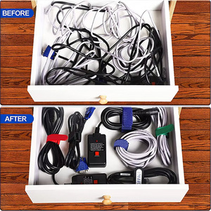 Custom Printed <strong>Hook</strong> <strong>and</strong> <strong>Loop</strong> <strong>Strap</strong> for Cable Tie Management Self-Adhesive Nylon Polyester With PP for Bags Cable Management - Product Image 6