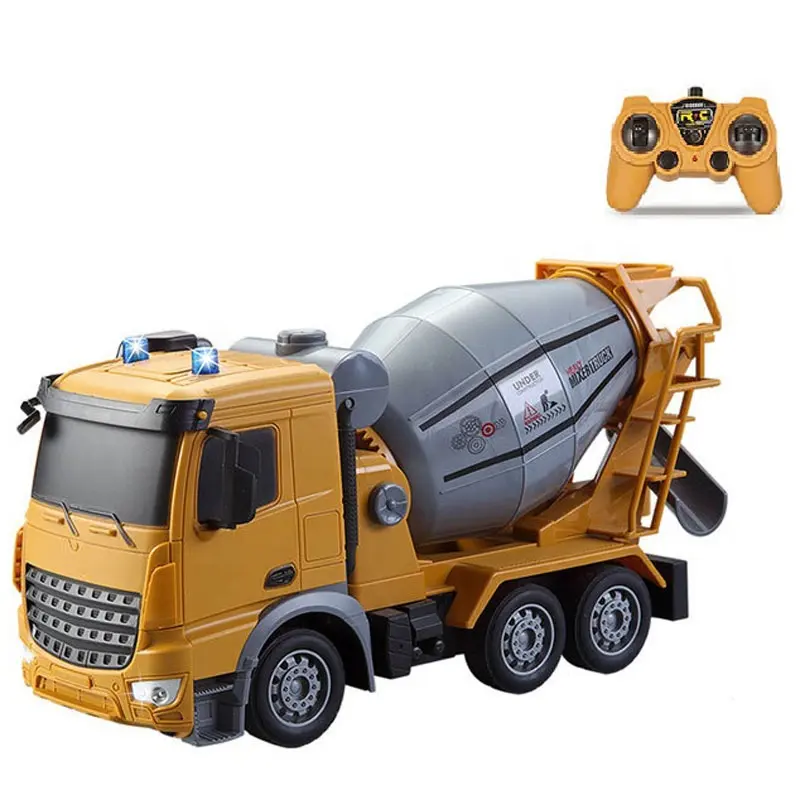 Yeni 1:24 6x6 uzaktan radyo kontrol rc kamyon damperli sürüklenme off road araba inşaat beton karıştırıcı mühendislik oyuncak araç
