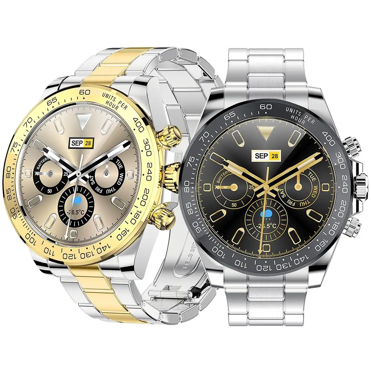 AW13 Pro Men Smart Watch BT Call Fitness Tracker bracciale orologio da polso in acciaio inossidabile cardiofrequenzimetro Smartwatch
