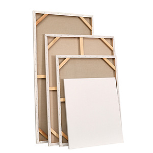 LISI Professional Primed Linen Medium Texture Stretched <strong>Canvas</strong> Durable Pine Wood Material for Oil Painting