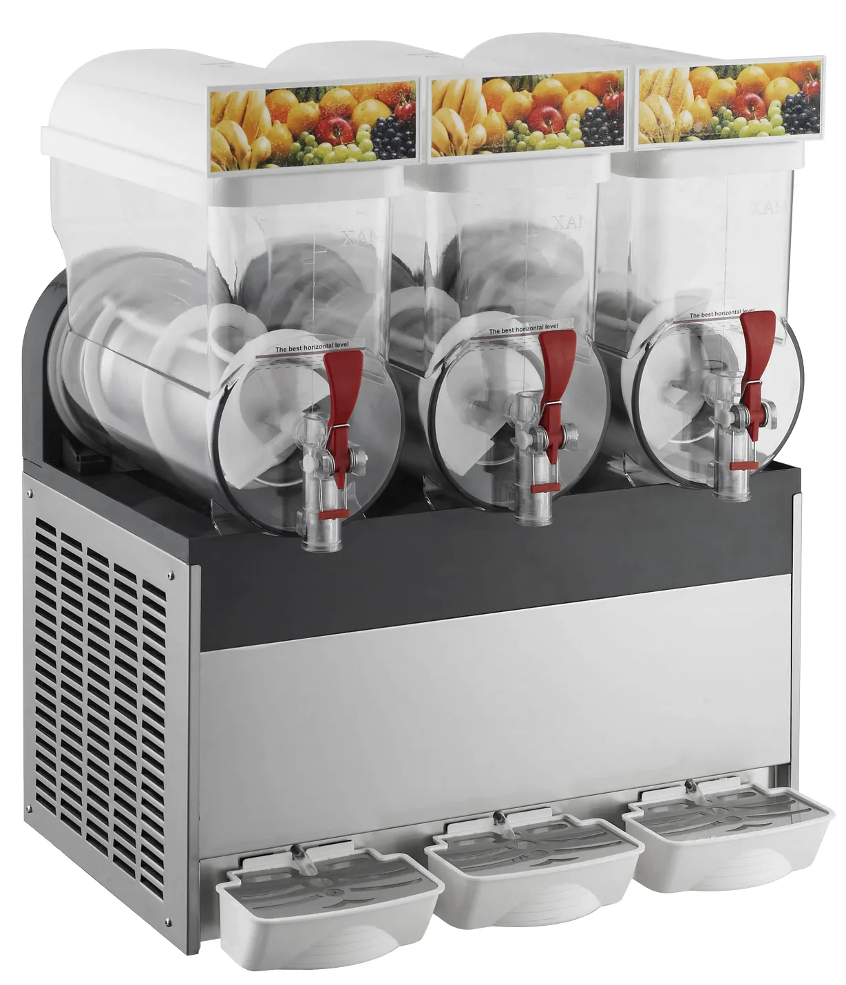 Commerciële 15l * 3 Slush Machine Automaat Bevroren Slushie Gebruikt Roestvrijstalen Slush Machine Granita Daiquiri Slush Machine