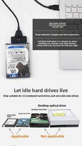 Laptop <strong>Serial</strong> Port Hard Drive Conversion Usb3.0 Adapter Cable Mechanical Solid State Ssd Neutral Easy Drive Cable - Product Image 6