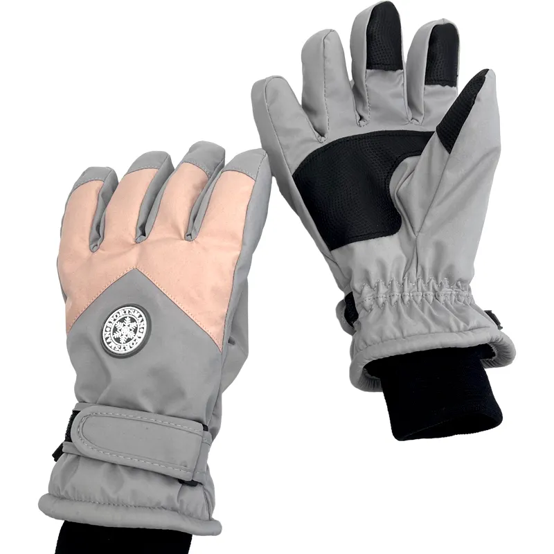 Мужские и женские лыжные перчатки водонепроницаемые кожаные теплые перчатки с подогревом для катания на лыжах Oem перчатка