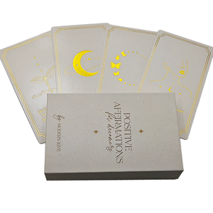 Custom OEM Gold Foil <strong>Positive</strong> Affirmation Cards with Magnetic Box - Product Image 4