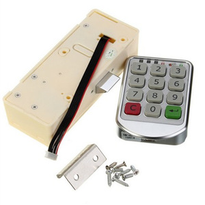 Demir metal şifreli kilit anahtarsız giriş kapı kilidi sürgü kapısı kilitleri tuş takımı ile - Product Image 3