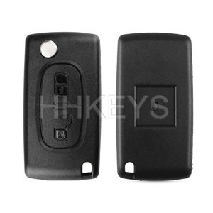En iyi kalite 2 düğmeli uzak anahtar kabuk durumda 407 C2 C3 C4 araba çevirme anahtar pil tutucu ile CE0536 - Product Image 4
