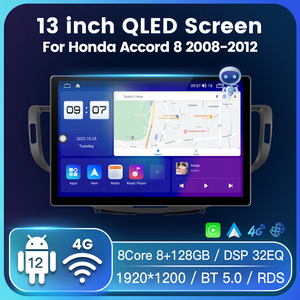 13.1 ''2din QLED màn hình 1920*1200 Android 12 4 gam âm thanh xe hơi cho Honda Accord 8 2008 2012 stereo GPS Blaupunkt âm thanh xe hơi - Product Image 4