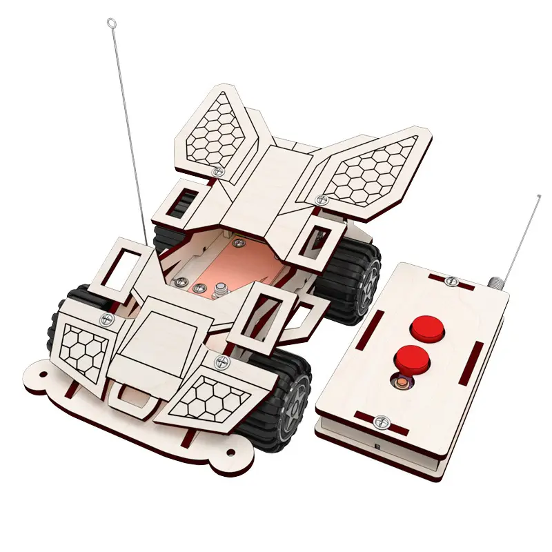Mainan mobil balap nirkabel RC anak, Kit percobaan ilmiah untuk anak-anak, hadiah besar DIY