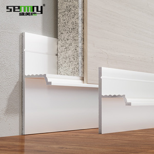 Nhôm sàn Ốp chân Tường Văn phòng Xây dựng nhôm Ốp chân tường Hội Đồng Quản trị với LED bóng khoảng cách hồ sơ tầng - Product Image 5