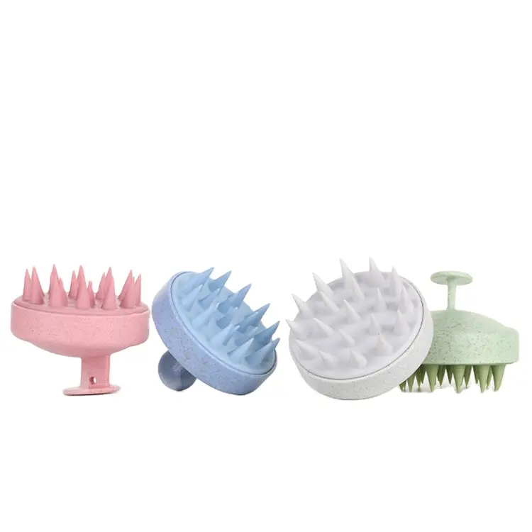 La brosse de shampooing de paille ne blesse pas la brosse de massage du cuir chevelu brosse d'outil de bain de coiffure peigne de shampooing domestique portatif