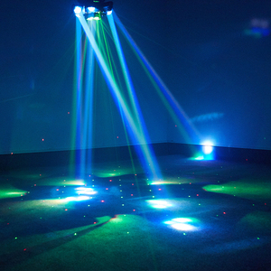 Lampu Laser bergerak putar King Kong Kecil enam lengan lampu kontrol suara Bar lampu disko DJ klub malam - Product Image 4