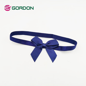 Gordon Ribbons Navy Color Stretch <strong>Loop</strong> Satin Ribbon <strong>Bow</strong> for Gift Packing <strong>Elastic</strong> <strong>Loop</strong> Pre Tied Ribbon <strong>Bows</strong> - Product Image 1