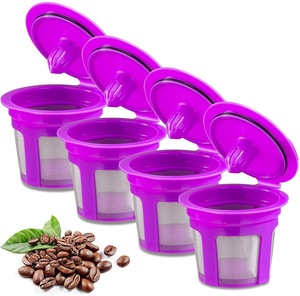Mixed Color Reusable Coffee <strong>k</strong> <strong>Cup</strong> with Filter Compatible Coffee Pods Keurig 1.0 <strong>2.0</strong>