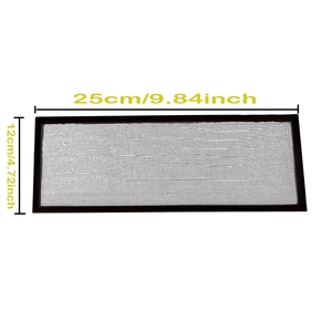 2 confezioni coperchi di sfiato per pavimento coperchio dello schermo dello sfiato dell'aria rettangolare filtro antipolvere per pavimento in rete di sfiato magnetico in PVC per ventola di raffreddamento del Computer