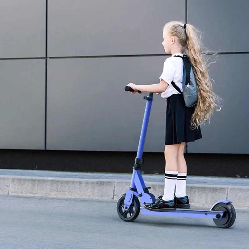 Skuter listrik baru anak-anak dapat dilipat kaki skateboard mainan mobilitas
