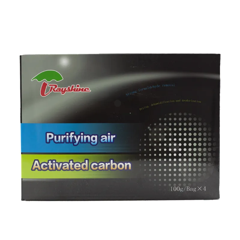 Дезодоратор Rayshine бытовой бамбуковый уголь, освежитель воздуха, активированный уголь, 100 г x 4 пакета
