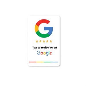Código QR personalizado Reseñas de Google Tarjetas NFC Impulsa tus reseñas Material de PVC Durable Contctless Business Rfid Smart Cards - Product Image 1