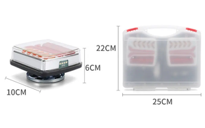 ชุดไฟพ่วงแบบไร้สายแม่เหล็กไฟท้าย LED ชาร์จไฟได้ส่งสัญญาณ7วิธีถึง4ทาง