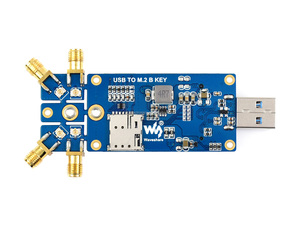 บอร์ดขยาย 5G DONGLE พร้อมเสาอากาศสี่ตัวอินเทอร์เฟซ USB3.1, บอร์ดกระจายความร้อนอลูมิเนียมอัลลอยด์ M.2 อินเทอร์เฟซคีย์ B - Product Image 3