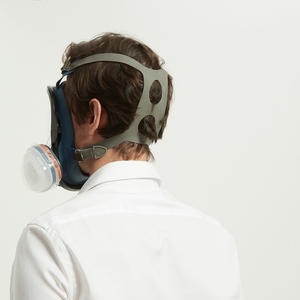 Verkauf Bajonett Gesichts gasmaske Silikon Voll gesichts maske CE Giftige Silikon Gasmaske Filter Gesichts maske Atemschutz maske - Product Image 5