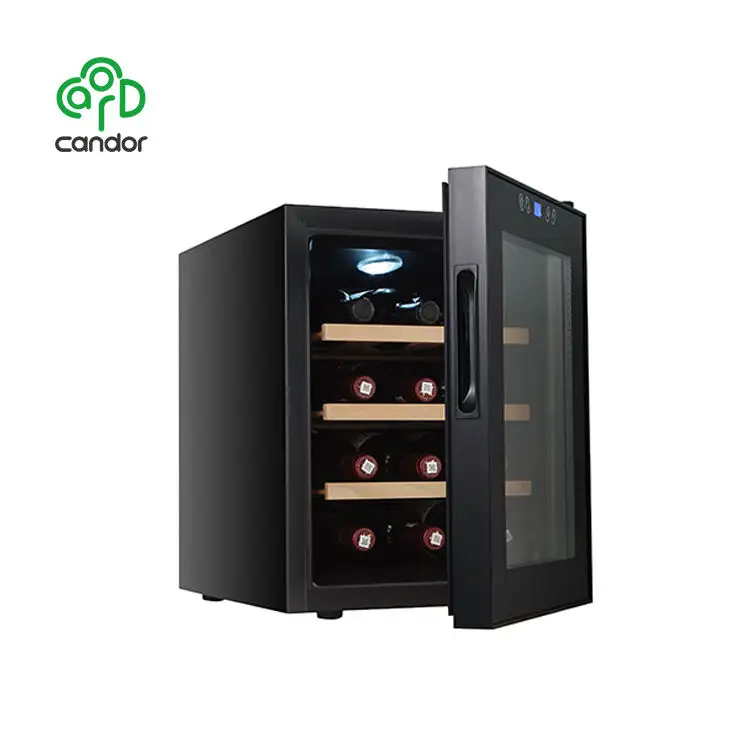 Fonte de fábrica, alta qualidade 12 garrafas 33l refrigerador de vinho elétrico armário, refrigerador de vinho com refrigeradores