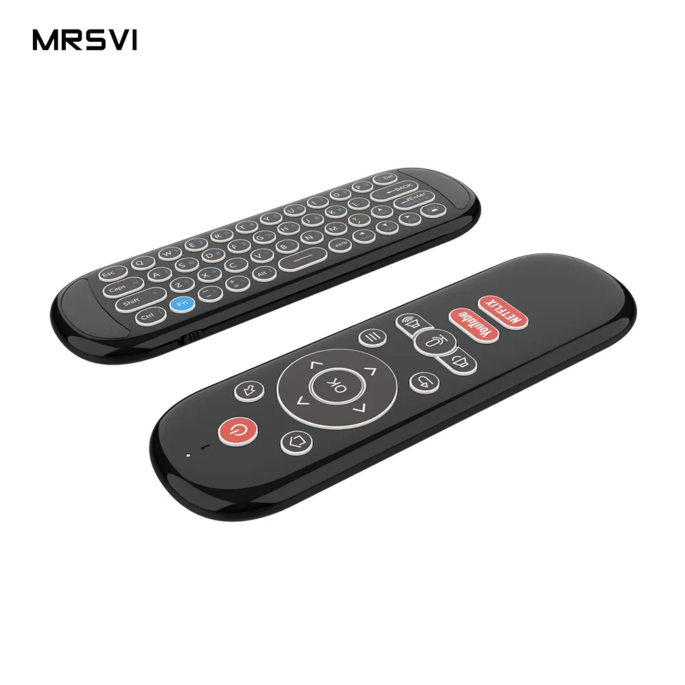 Vendita telecomando W1 Plus 2.4G Wireless Mini tastiera retroilluminata Voice Gyroscope Air Mouse