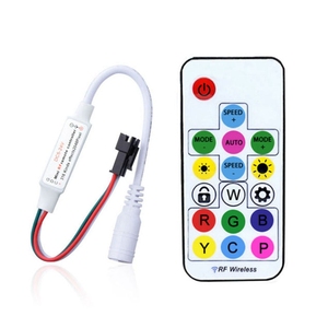 WS2812B WS2811 пикселей Светодиодная лента контроллер WS2812 DC RF17Keys Светодиодная лента пульт дистанционного управления светодиодный контроллер DC5-24V