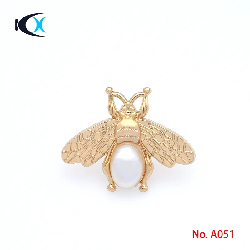 Bag Hardware Metal Moth Shape Brooch Pin For Clothes