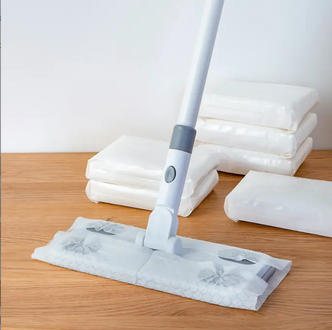 Одноразовая Электростатическая Швабра для удаления пыли, замена бумажных полотенец для сухой и влажной уборки, бытовая плоская Швабра без использования рук