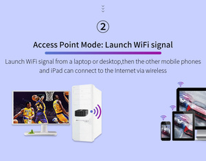 亚马逊畅销书双频迷你1300Mbps千兆以太网卡5.8g便携式WiFi电脑发射接收器Wifi适配器 - Product Image 3
