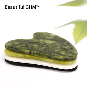 Ücretsiz örnek natrual xiuyan yeşim taş mookaite jasper gua sha kutusu ile visage dökün - Product Image 1