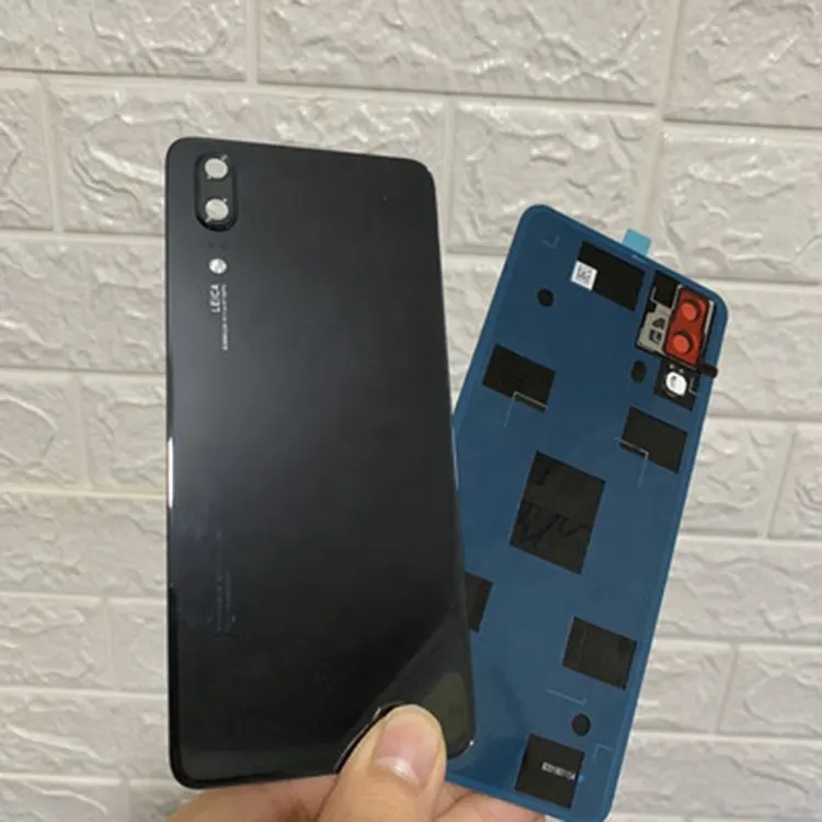 Più nuovo Arrivo del Portello Della Batteria Per Huawei P20 Alloggiamento Della Copertura Posteriore di Ricambio Luminoso Nero