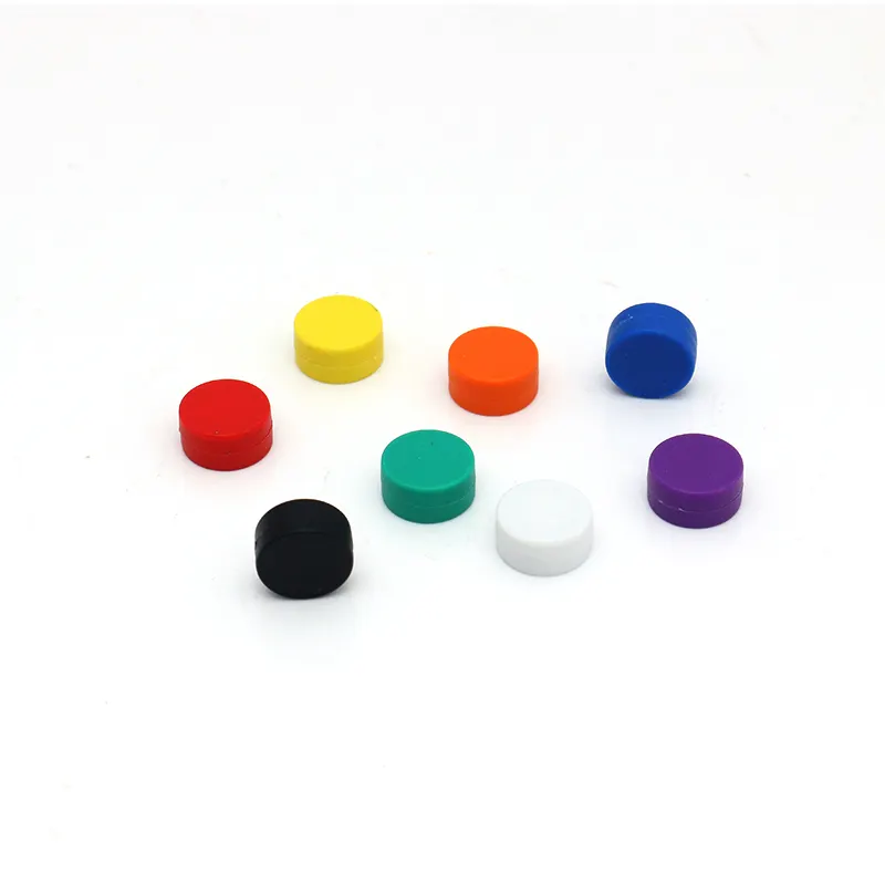 Colorful Plastic Coated Magnet Round Magnetic Button for home Fridge and whiteboard