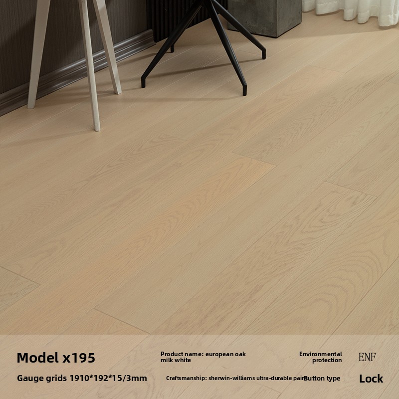 X195 European oak 3mm veneer lock floor heating ENF grade