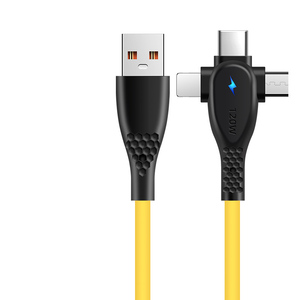 120W 6A USBC急速充電ケーブルTPEデータコードライン3In1マルチUSBタイプCマイクロUSB充電ケーブルiPhone15Android用 - Product Image 6