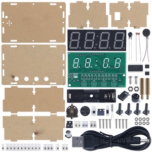 4Bit Digitaler Wecker DIY Elektronisches Kit Datum Uhrzeit Temperatur anzeige Rote Farbe Automatische Helligkeit Löt praxis einstellen - Product Image 6