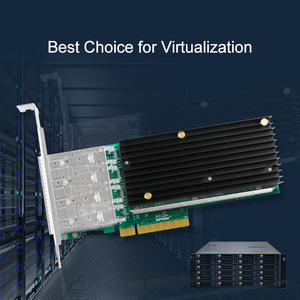 LR-LINK LREC9804BF-4SFP+ INTEL XL710 Chip Quad Port 10G NIC Wired Ethernet Network <strong>Lan</strong> Card Adapter for Server