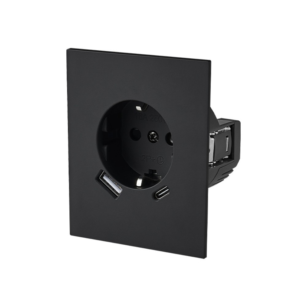 1 Schuko Socket USB Module