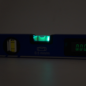 เครื่องวัดระดับของเหลวและโปรแทรคเตอร์แบบดิจิตอล16นิ้วเครื่องวัดมุมแบบฟองอากาศฐานแม่เหล็กพร้อมแสงไฟสีแดง - Product Image 3