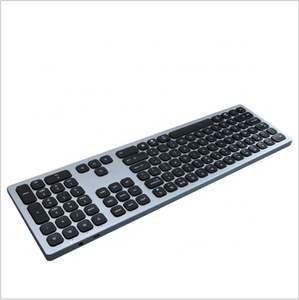 Portable Rechargeable 2.4g Wireless and bluetooth Dual Mode <strong>Keyboard</strong> Aluminum Alloy <strong>Keyboard</strong> for Apple Ipad Android Tablet - Product Image 4