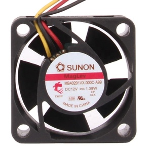 SUNON MB40201VX-000C-A99冷却ファン24V-48V DC12V 1.38W静かな周波数変換プラスチックブレード40 × 40 × 20mm AC EC用 - Product Image 1