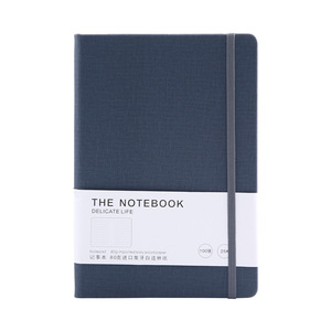Su misura semplice Logo A5 Notebook Business studenti forniture elastici programma in pelle PVC copertura in tessuto a fogli mobili rilegatura - Product Image 5