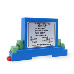 DQ703MU Sensor de voltaje 500V Entrada 0-100V Salida 4-20mA Transductor de voltaje CC/CA