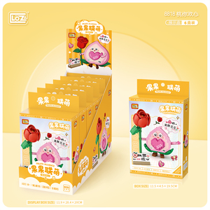 LOZ mikro elmas modeli meyve şeftali 330 adet eğitim yapı taşı seti çocuklar için plastik oyuncak için 5 ila 7 yıl doğum günü Gif - Product Image 3